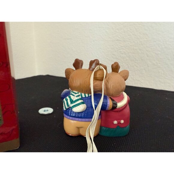 "Mom and Dad" reindeer ornament from Hallmark's Keepsake collection. - Picture 4 of 7